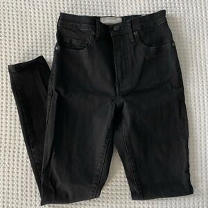 Everlane high rise skinny jeans in black